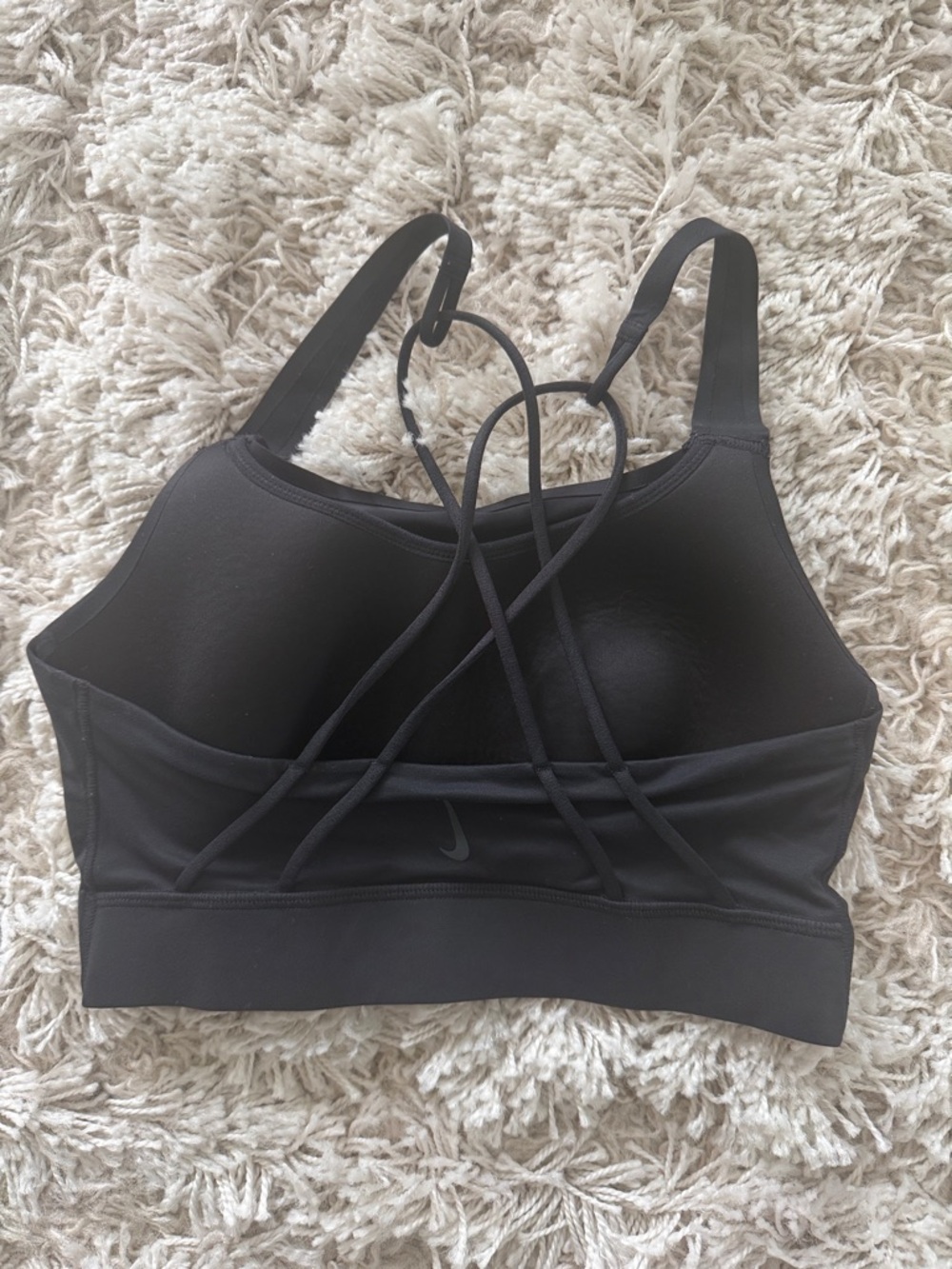 Nike Black Drifit Crisscross Back Sports Bra